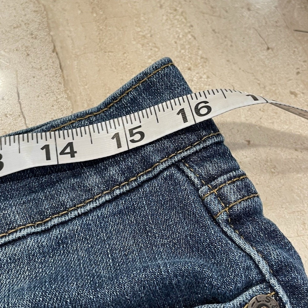 Womens Levis Levi Strauss Jeans Denim Shorts Hot Pants Cut Offs Raw Edge Boho 8 - Picture 9 of 11
